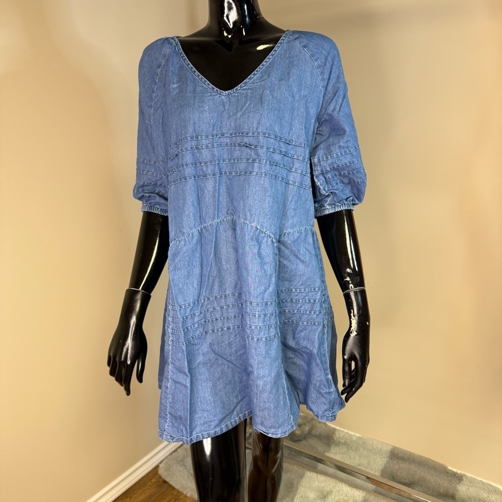 Standard Grace Chambray Babydoll Dress – Size Small | Farmer’s Market Dress